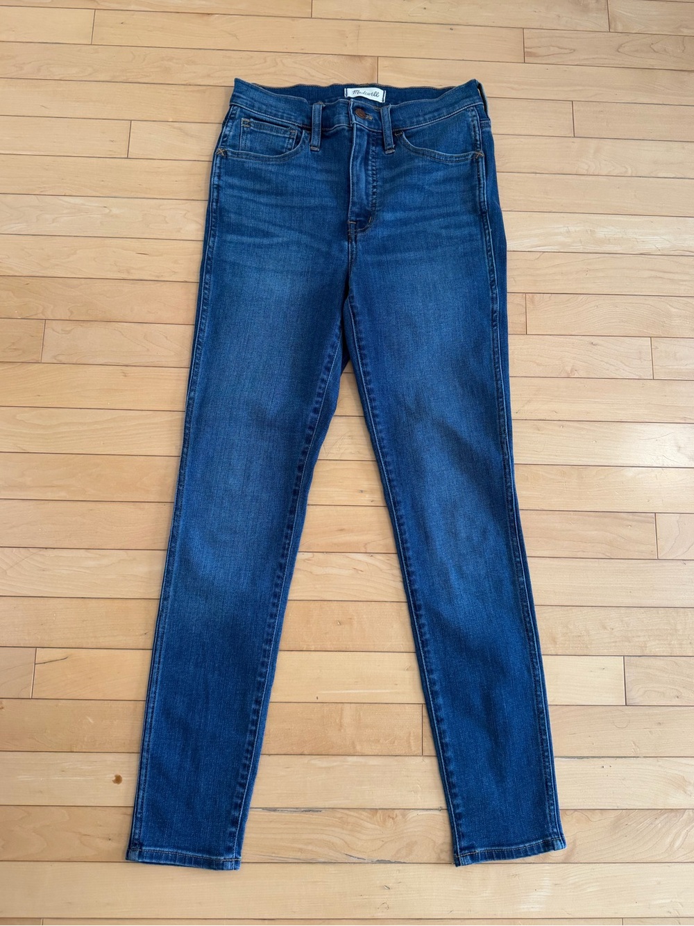 Madewell Roadtripper Skinny Jeans Dark Wash Size 26 Mid Rise Stretch Denim